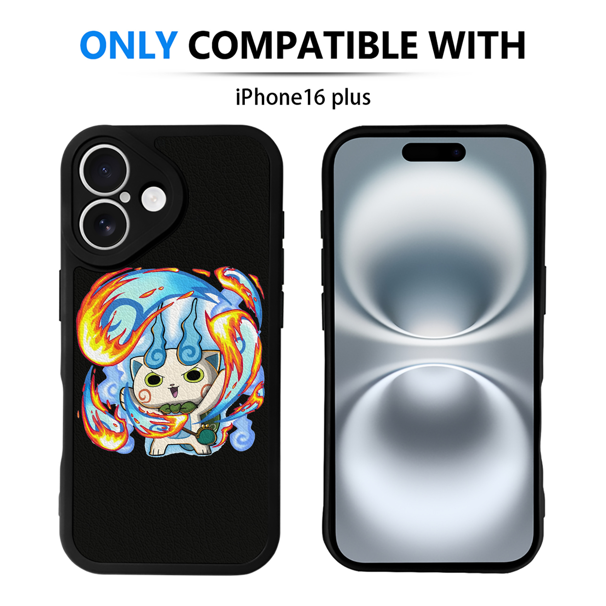 （画像用） 妖怪ウォッチ Yo-kai Watch 【iPhone 16シリーズ対応】シリコンスマホケース（レザー調） 材質：シリコン